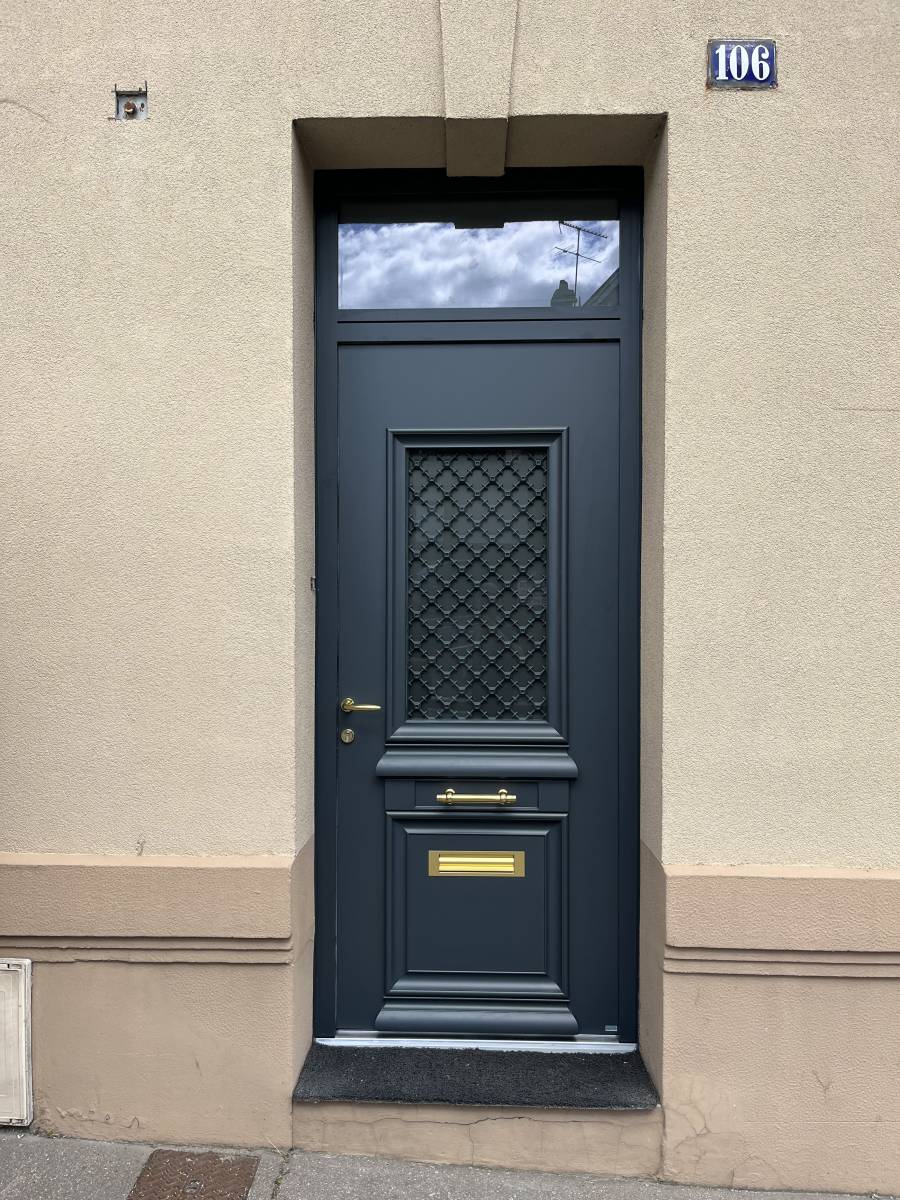 Porte Bel'M Athena gris et or